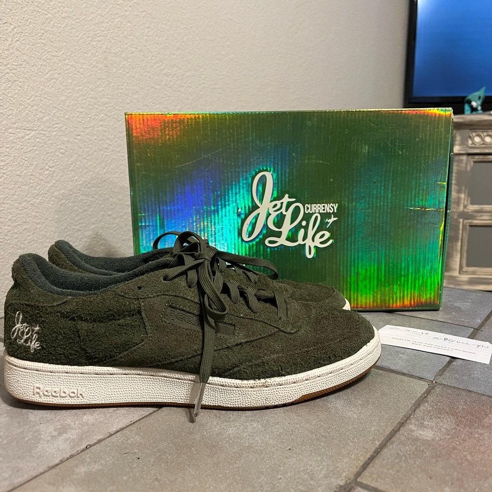 Reebok X jet life apparel curren$y tennis shoes size 10 rare